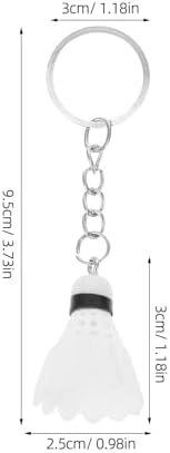 LUOZZY 48 Pcs Mini Badminton Keychain
