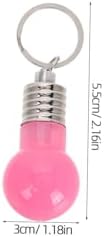 KESYOO 21Pcs Colorful Mini LED Bulb Keychains