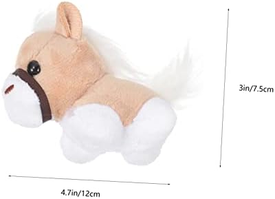 BESPORTBLE 12pcs Adorable Horse Plush Keychain Pendants