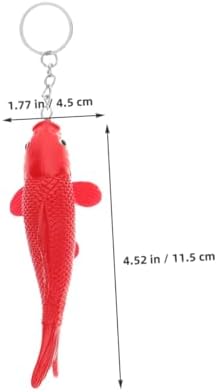 8Pcs Adorable Koi Fish Keychains for School Bags and Backpacks