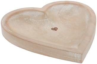 Pavilion Gift Company Heart-Shaped Paulownia Wood Keepsake Dish