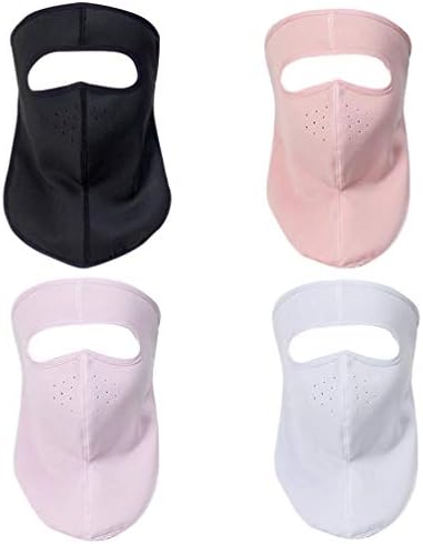 KESYOO 4pcs Sun Neck Gaiter Face Scarf Wind Bandana Balaclava Headwear