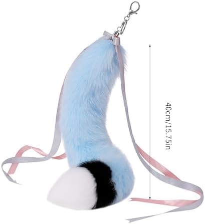 Ribbon Plush Tail Keychain Pendant For Men And Women
