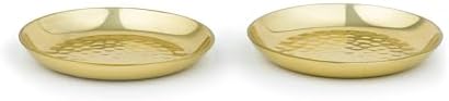 Sharaar Hammered Gold Trinket Tray 2 Pack 425 Inch