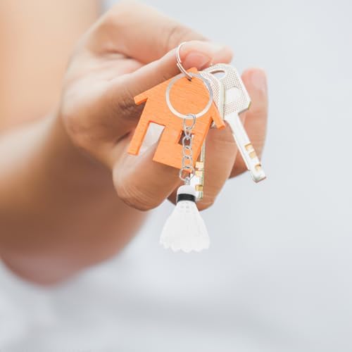 LUOZZY 48 Pcs Mini Badminton Keychain
