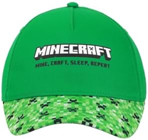 Minecraft Creeper Print Youth Baseball Cap