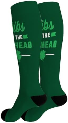 Irish St Patricks Day Shamrocks Pattern Socks for Boys