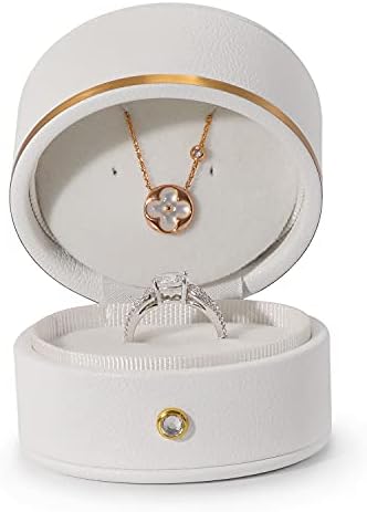 Oirlv Leather Ring Box for Jewelry and Engagement Proposal