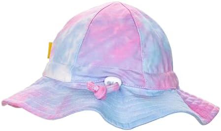 Baby Girls Sun Hat with Cute Flower Tie Dye Design
