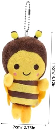 Kisangel Plush Bee Keychain Set for Kids 10pcs
