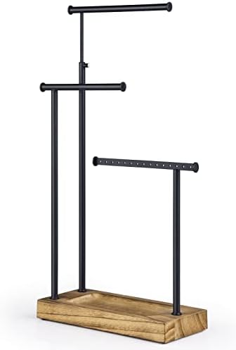 SRIWATANA Jewelry Organizer Stand - 3 Tier Extra Tall Necklace Holder