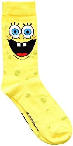 Hyp Spongebob Squarepants and Patrick Mens Crew Socks 2 Pair Pack