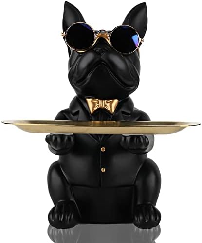 Qianling Resin Bulldog Key Holder Tray