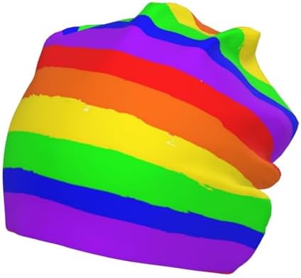 Gay Rainbow Boys Knitted Beanie Cap Hat Skull Cap