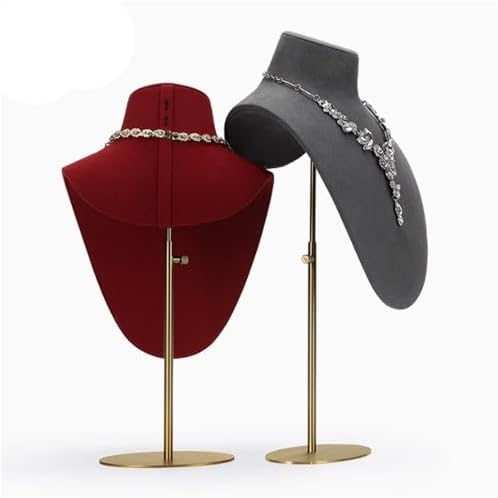 Jewelry Rack with Metal Base and Adjustable Height