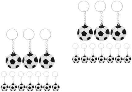 LUOZZY 60 Pcs Funny Soccer Keychains for Boys