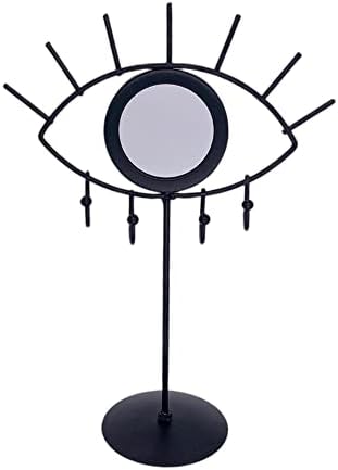 RANNYOZIO Jewelry Tower with Mirror for Women Girls Black