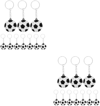 LUOZZY 60 Pcs Funny Soccer Keychains for Boys