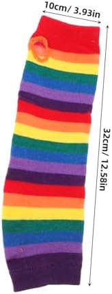 Rainbow Arm Warmers for Women Girls Boys