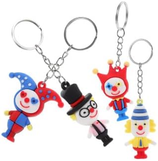Jarbins 12Pcs Funny Clown Keychain Set