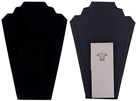 Super Z Outlet 125 Inch Black Velvet Jewelry Tower Stand 6 Pieces
