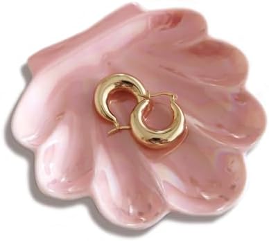 Pink Shell Trinket Dish for Clean Girl Aesthetic Decor