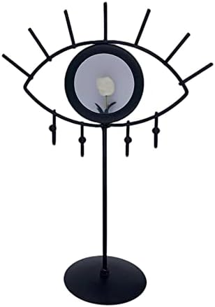 RANNYOZIO Jewelry Tower with Mirror for Women Girls Black