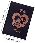 IMPRESS Vow Books His and Hers Wedding Linen Foil Stamped