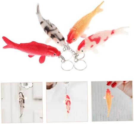 Healifty 8pcs Cute Fish Keychain for Boys and Girls