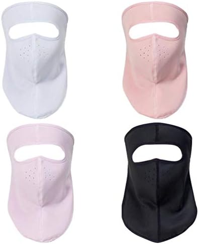 KESYOO 4pcs Sun Neck Gaiter Face Scarf Wind Bandana Balaclava Headwear