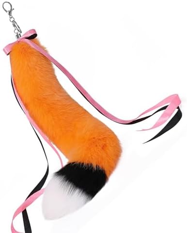 Ribbon Plush Tail Keychain Pendant For Men And Women