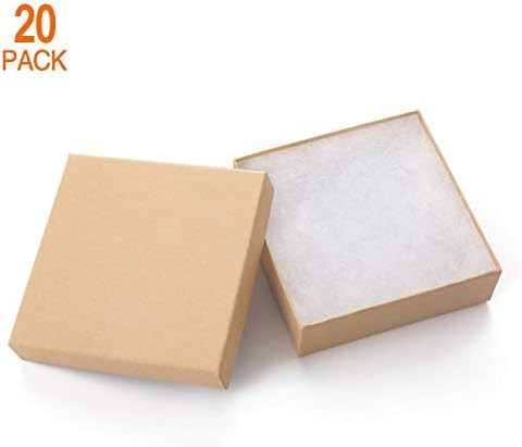 GEFTOL Jewelry Gift Boxes 20 Pack Brown