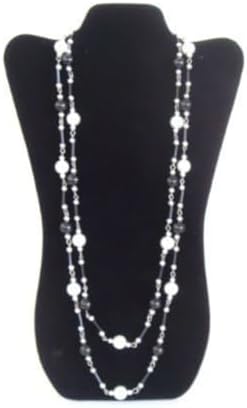 Black Velvet Jewelry Display Easel for Long Necklaces 14 Inch