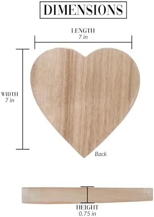 Pavilion Gift Company Heart-Shaped Paulownia Wood Keepsake Dish