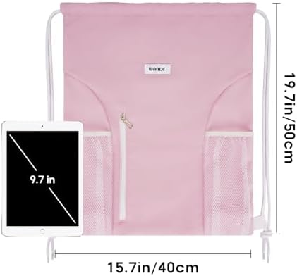WANDF Drawstring Backpack for Men Women