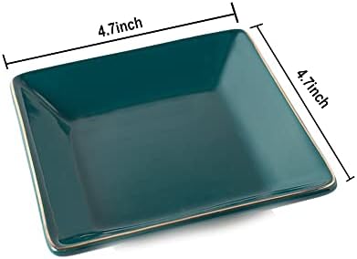 Hankor Ceramic Jewelry Dish Tray Green 47inch