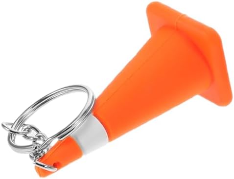 LOGOFUN 6pcs Mini Traffic Cone Keychains for Girls Schoolbag Accessories