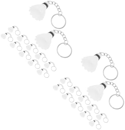 LUOZZY 48 Pcs Mini Badminton Keychain