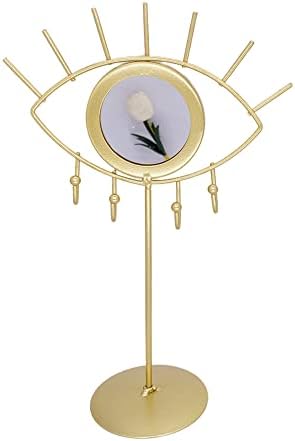 Jewelry Organizer Holder with Mirror Evil Eye Stand for Women Girls