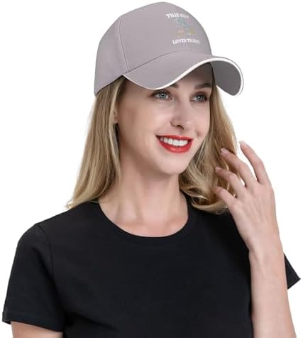 This Boy Loves Train Station Baseball Cap Adjustable Trucker Cap