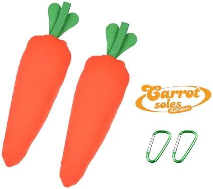 Carrotsoles 2 Pack Shoe Deodorizer with Bamboo Charcoal and Lavender
