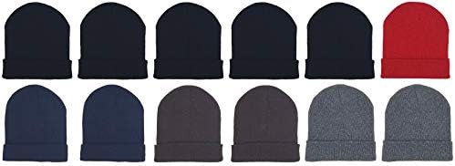 48 Pack Kids Winter Beanies Warm Hats for Boys Girls