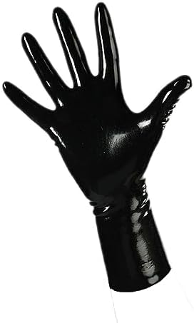 EXLATEX Rubber Secrets Short Latex Mixed Toes Wrist Gloves