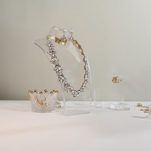 GemeShou Acrylic Jewelry Display Stand Set of 3