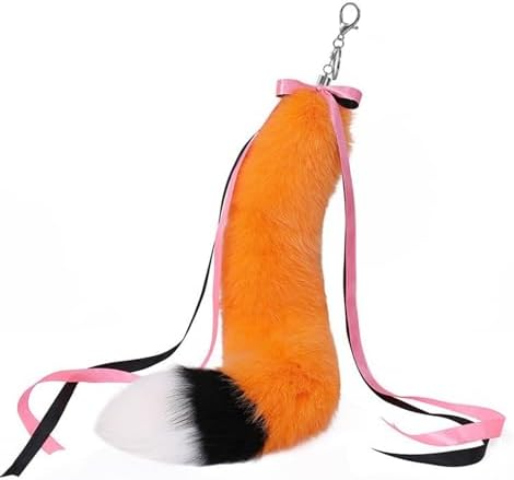 Ribbon Plush Tail Keychain Pendant For Men And Women