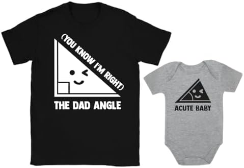 Tstars Fathers Day Dad and Baby Funny Shirts Set