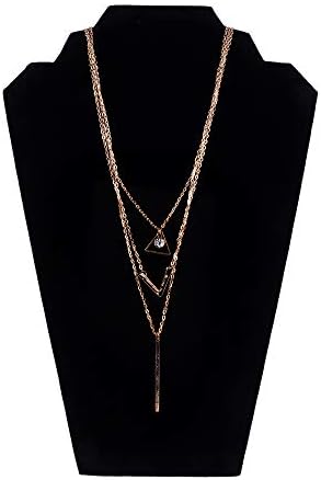Super Z Outlet 125 Inch Black Velvet Jewelry Tower Stand 6 Pieces