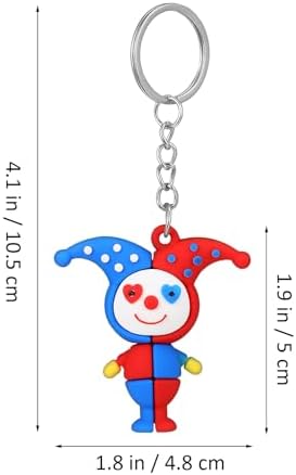 Jarbins 12Pcs Funny Clown Keychain Set