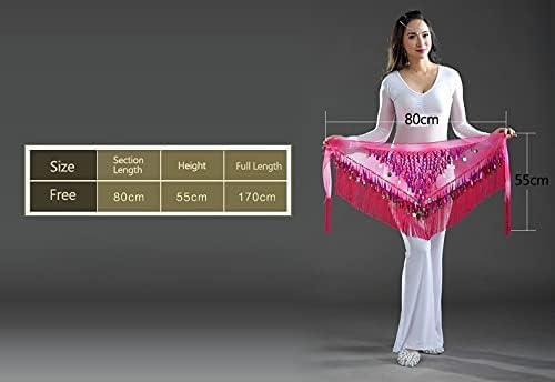 Belly Dance Skirt Belt with Sequins and Tassels