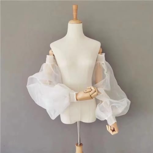YMFFW Women Wedding Detachable Puff Sleeves Dress Accessory
